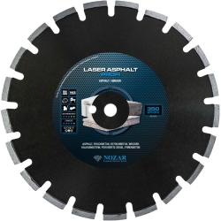 Tarcza diamentowa Nozar Laser Asfalt PROFI / 350x25,4 mm / 38x3,2x10 mm / 21 segmentowa (PL6700606)